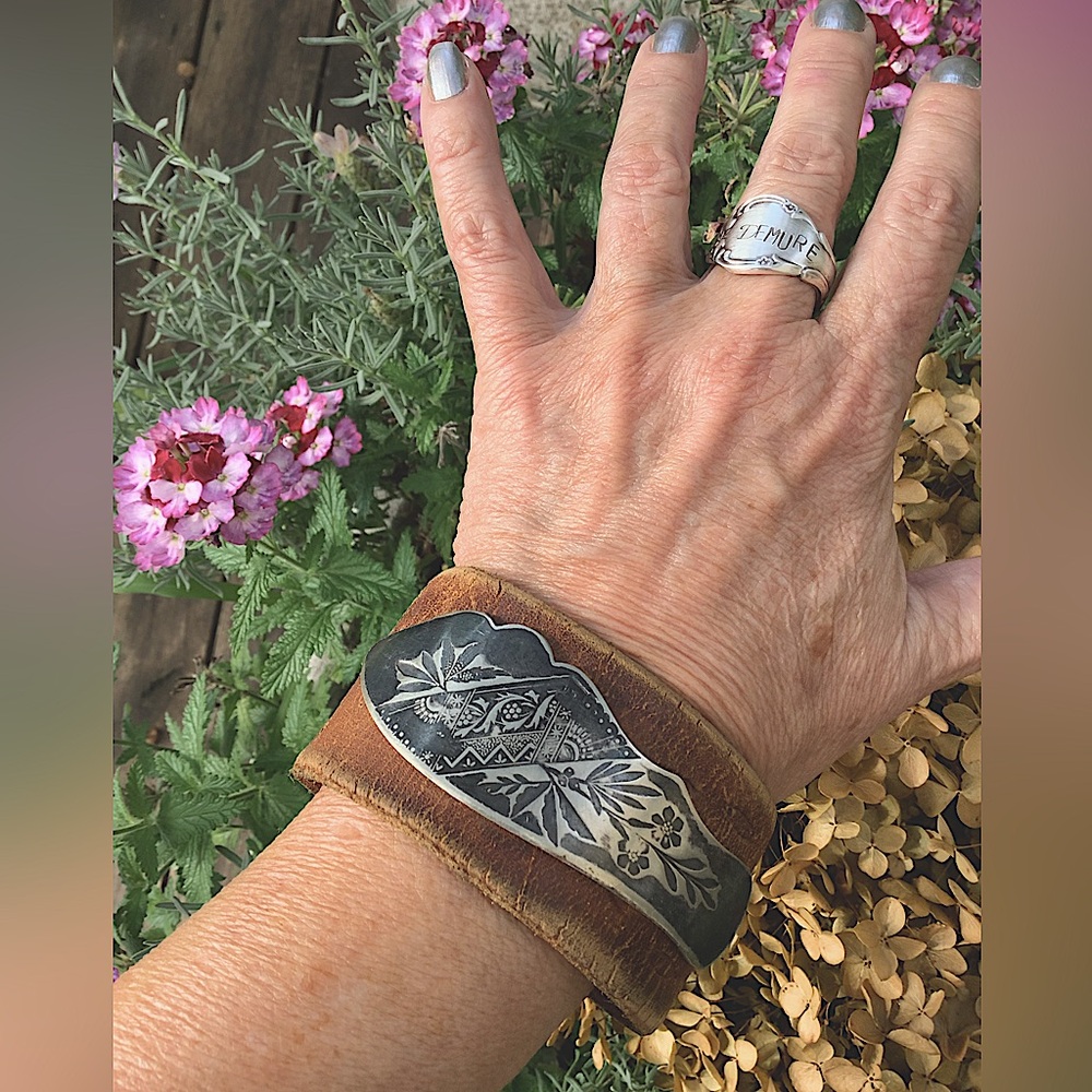 Leather cuff up to 6 3/4” wrist